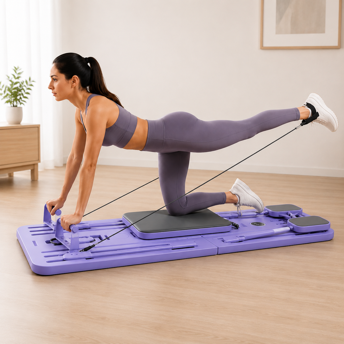 FlexBoard Pro™ — Reformador de Pilates Plegable 5 en 1