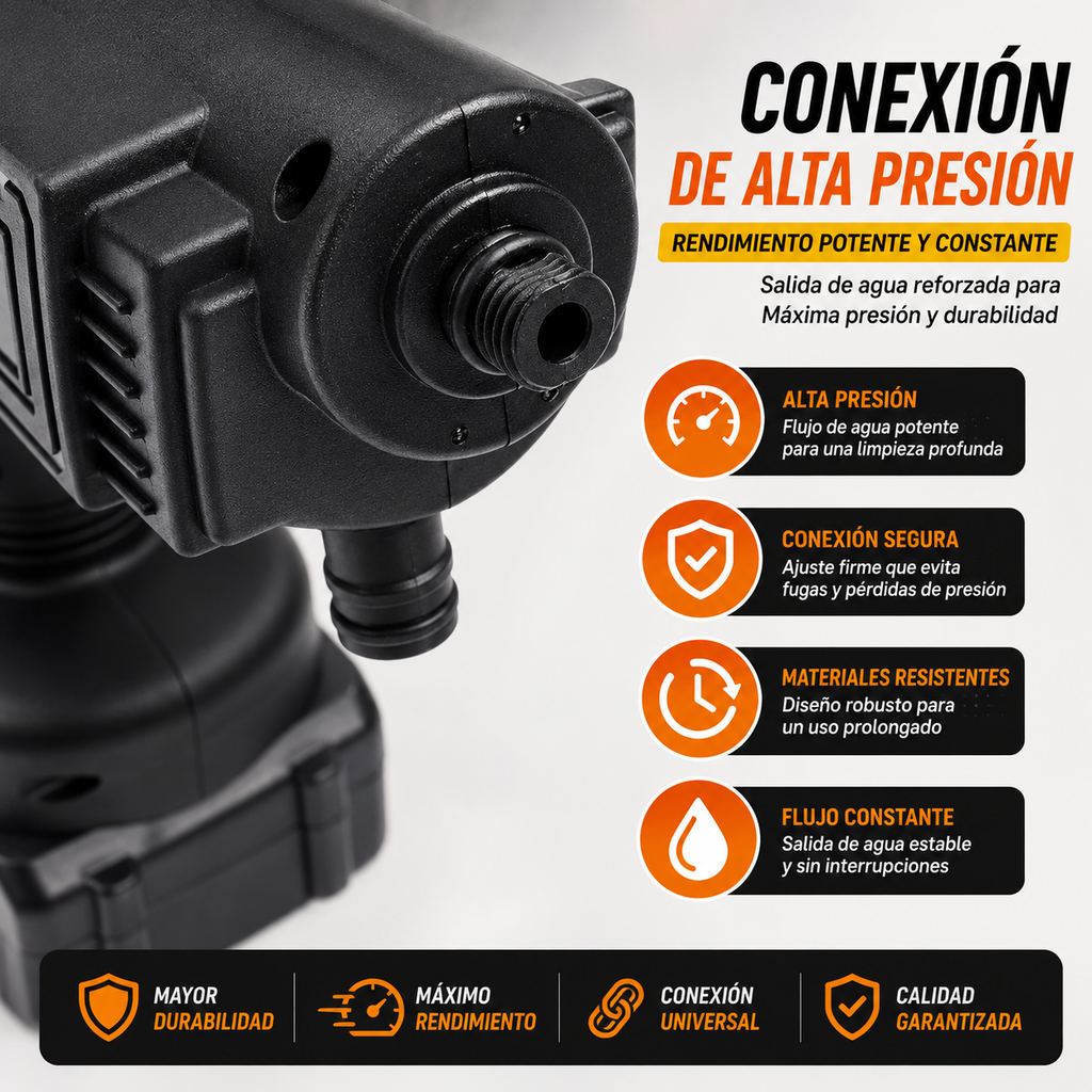 ⚡ Hidrolavadora TurboJet Inalámbrica 48V